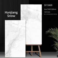 Carreaux de sol en céramique moderne de Chine, effet glacé, grand format, dalle de marbre, carrelage mural et de sol en porcelaine 750x1500mm, antidérapant