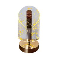 Lampe de table de style européen, petite, à LED dimmable, pour chambre à coucher, bureau, hôtel, chambre d'hôtes, avec plusieurs modes d'éclairage