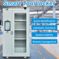 Lector de etiquetas automático RFID, sistema de gestión de inventario, almacenamiento inteligente, casilleros RFID con cerraduras electrónicas y de llave para herramientas