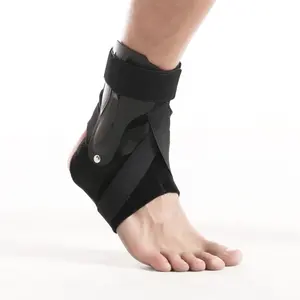 High Quality Adjustable Double Pad Compression Ankle Supporter for Men women in Black