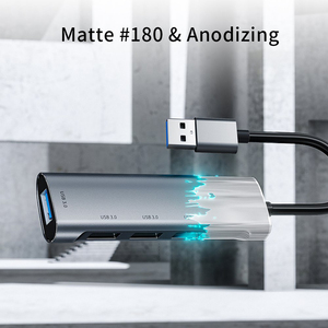 <span class=keywords><strong>Hub</strong></span> <span class=keywords><strong>USB</strong></span> VCOM 5 Gbps 4 en 1, adaptateur <span class=keywords><strong>USB</strong></span> 3.0 type A, gris, pour le <span class=keywords><strong>bureau</strong></span>, la maison, le studio, la transmission de données informatiques - Product Image 6