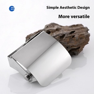 Práctico diseño moderno <span class=keywords><strong>de</strong></span> acero inoxidable rodillo <span class=keywords><strong>de</strong></span> papel higiénico impermeable soporte <span class=keywords><strong>de</strong></span> papel higiénico para uso doméstico y hotelero - Product Image 2