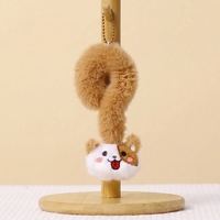 Porte-clés Panda en Peluche Mignon en Forme de Point d'Exclamation, Ours en Peluche Doux, Pendentif de Sac Animal, Poupée, Cadeau Créatif, Vente en Gros Promotionnelle