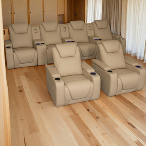 Chaise de canapé simple de <span class=keywords><strong>prix</strong></span> moins cher pour l'ensemble de meubles de salle de film avec le sofa de home <span class=keywords><strong>cinéma</strong></span> de recliner supérieur en cuir véritable - Product Image 1