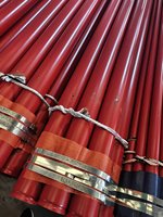 Tubería EMT de Acero al Carbono con Recubrimiento Epóxico Rojo para Sistema de Protección Contra Incendios con Tecnología de Soldadura