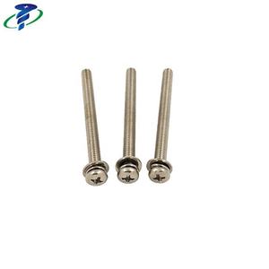 Vis combinée à tête cylindrique M4 GB/T 9074.8 avec assemblages de rondelles plates et de rondelles à ressort - Product Image 2