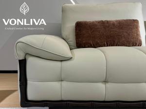 <span class=keywords><strong>Muebles</strong></span> de Sala de Estar, Sofá de Cuero Ecológico de Lujo, Sofá Cama Moderno para Apartamento, <span class=keywords><strong>Muebles</strong></span> de Sala de Estar para Villa de Lujo - Product Image 3