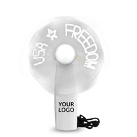 Ventilador de Mano USB Programable con Mensaje LED Personalizado, Mini Ventilador Promocional de Verano, Regalo con Logotipo OEM para Ferias Comerciales, Eventos y Fiestas