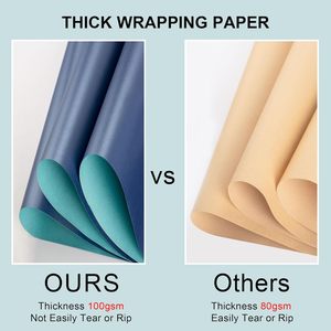 Yarcony Shimmer Deep <b>Blue</b> Wrapping Paper <b>Roll</b> 17 Inches X 33 Feet Pearly Lustre Gift Wrap Birthday - Product Image 5
