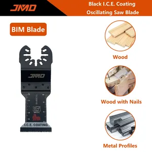 JMD pisau gergaji berosilasi pisau Multitool khusus hitam I.C.E. Pisau alat lapisan osilasi