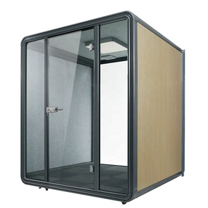 Portable acoustic meeting room pod phone calling office booth soundproof cabin