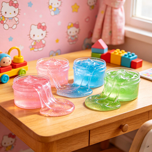 Kit de Slime de Bolas de Cristal Brillantes de Alta Calidad, Slime de Gelatina para Niños, Slime DIY - Product Image 4
