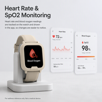 Montre connectée d'alerte médicale EV06 pour seniors avec GPS 4G, bouton SOS, détection de chute, moniteur de fréquence cardiaque et SpO2