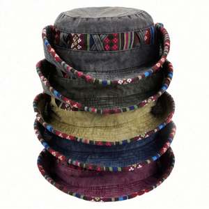 Chapeau Bob en Jean Style Western pour Homme avec Large Visière pour la Pêche, les Loisirs en Plein Air et la Randonnée Printemps-Été - Product Image 5