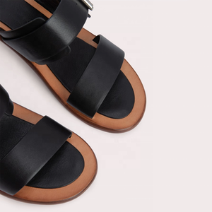 Women's Double Belt Buckles Sandals Open Square Toe on Shoes Low Chunky Heels Comfortable <b>Slides</b> Dress Mules - Product Image 4