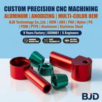 Piezas de Aluminio Mecanizadas por CNC Personalizadas, Anodizadas en Varios Colores Rojo y Verde, Máquina de Router CNC OEM