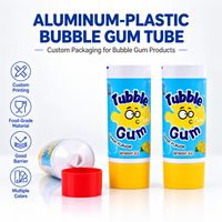 Tube Pasta Gigi Aluminium Plastik Ukuran Perjalanan 12.7 35mm Kemasan Pasta Gigi Tutup Ulir Logo Cetak UV Kustom