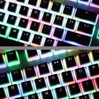 Fabrikpreis 108-Tasten PBT-Material Gaming Mechanische Tastatur mit Pudding-Keycaps