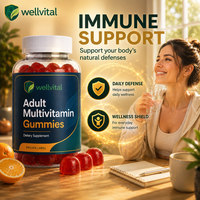 Fabricación por Contrato OEM ODM, Gomitas Multivitamínicas para Adultos para Energía y Apoyo Inmunológico