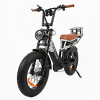 Vélo électrique tout-terrain 1000W pour adultes, pneus larges, double batterie amovible (25Ah), port USB, freins à disque hydrauliques, vitesse maximale 55 km/h, entrepôt UE