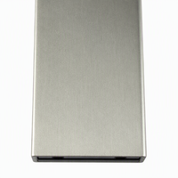 Flashdisk USB Logam Lipat V-Fold 4GB 8GB 16GB 32GB 64GB Warna Perak Champagne, Logo Custom