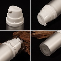 Flacons pompe sans air de luxe vides 15ml 50ml 30ml blancs pour liquides, personnalisables pour crèmes de soin PPWR