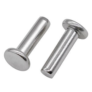 Remaches de cabeza plana sólida de acero inoxidable 304 al por mayor pasadores de posicionamiento de cabeza redonda Tipo de accionamiento remaches de cabeza redonda plana M2 M3 - Product Image 1