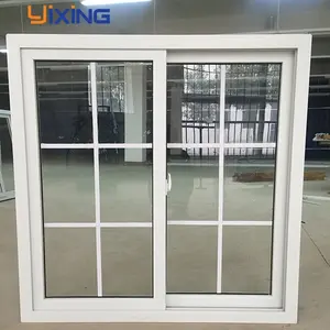 النمط الأمريكي سعر المصنع ventana termopanel Upvc/الفينيل لمحات نافذة منزلقة