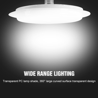 Ampoule LED Huahuang UFO PP Aluminium de haute qualité 18W-80W B22/E27 avec température de couleur 3000K/4000K/6000K et IRC 80