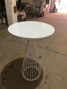 جودة عالية أنيقة طاولات القهوة الأحداث الأثاث تأجير الحدث حفل زفاف جولة المعادن طاولة بار - Product Image 2