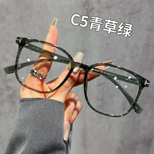 Gafas ópticas unisex con montura rectangular completa Tr38038, anti luz azul, con lentes de PC para visión de cerca. - Product Image 3
