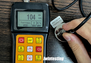 เครื่องทดสอบความหนาของสีรถยนต์แบบพกพาการวัดความหนาของแผ่นพลาสติกกันชนแบบใส (ช่วง0-2000μm) - Product Image 6