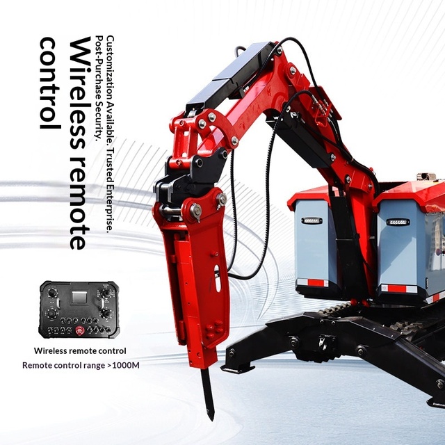Remote-controlled rescue demolition equipment: multi-functional fire service demolition robot