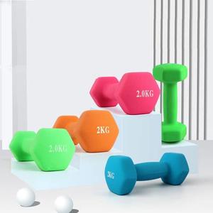 ชุดดัมเบลน์ไวนิลลายกระดูกทำจากนีโอพรีนสีสัน12กก. พร้อมชั้นวางสำหรับผู้หญิงเด็กชุดดัมเบลยกน้ำหนักด้วยมือ - Product Image 4