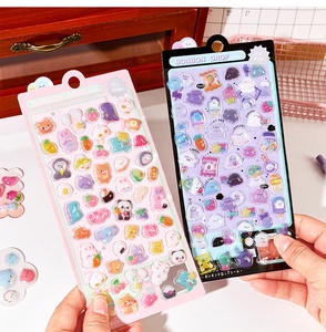 Stiker Hadiah Dekoratif Lucu Anak-Anak 3D PVC Bubble Kartun Kreatif Grosir Pabrik GF untuk Anak-Anak - Product Image 4