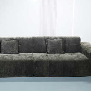 Stock Modern Apartment-Friendly Sectional <b>Bed</b> Set <b>Convertible</b> Couch Fabric Cover High-Density Foam Modular Design A23 Convertibl - Product Image 2