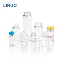 LINUO Meilleur prix de gros Flacon en verre borosilicate pharmaceutique USP Type I II III 1ml 12ml 15ml avec bouchons de flacon de 13mm