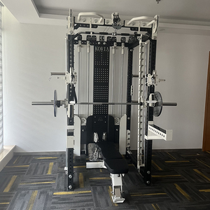 Máquina Smith Comercial de Alta Resistencia con Cable Crossover, Torre de Gimnasio Funcional Todo en Uno Profesional con Doble Pila de Pesas de 140 kg - Product Image 4