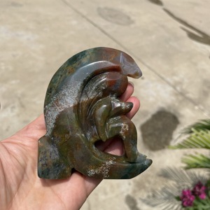 Vente en gros, cristal naturel poli, jaspe bleu ciel, calcite des <span class=keywords><strong>caraïbes</strong></span>, sculptures de fée à la main pour la décoration - Product Image 6