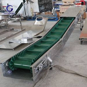 Üretim Hattı için Gıda Sınıfı Bantlı Özelleştirilmiş Boyut Ayarlanabilir Paslanmaz Çelik PU Taşınabilir Endüstriyel Konveyör Sistemi - Product Image 4