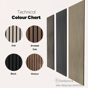 Panneaux muraux en bois rainurés en placage de chêne naturel Seninpanel pour l'insonorisation et un design d'intérieur élégant - Product Image 3