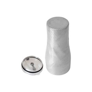 Vaso Térmico SHENYU 3K de Fieltro de Carbono Plateado con Tejido Twill de 5mm de Grosor, Ligero y Aislado, Resistente al Calor hasta 200°C, para Cerveza y Uso Diario - Product Image 4