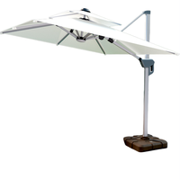 Vente directe d'usine, parasol extérieur moderne en aluminium imperméable et écologique pour restaurant, jardin, villa, hôtel, parc, cour