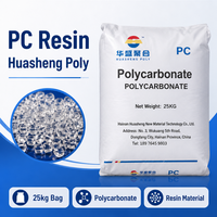 Pellets PC HS072R Transparansi Tinggi Tahan Api, Bahan Baku Polikarbonat untuk Komponen Listrik dan Wadah