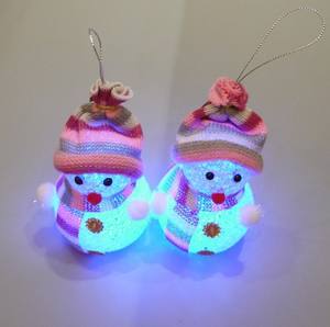 زينة عيد الميلاد, زينة عيد الميلاد Led رجل الثلج حبوب الأرز الكريسماس ضوء الليل شجرة عيد الميلاد قلادة - Product Image 4