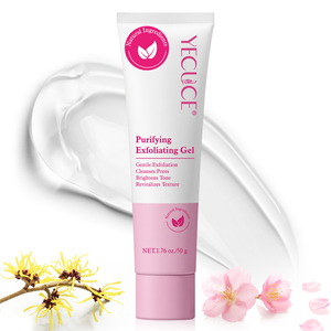 YECUCE Hydrate Profondément Nettoie les Pores Éclaircit le <span class=keywords><strong>Visage</strong></span> <span class=keywords><strong>Aloe</strong></span> <span class=keywords><strong>Vera</strong></span> Dissolvant de Peau Morte Purifiant <span class=keywords><strong>Gel</strong></span> Exfoliant - Product Image 2