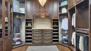 Armario de Madera con Diseño de Media Estantería y Media Barra <span class=keywords><strong>para</strong></span> Colgar Ropa, <span class=keywords><strong>para</strong></span> Vestidor - Product Image 4