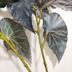 Vente en gros de feuilles artificielles en soie avec revêtement Real Touch Feuilles artificielles de bégonia pour la <span class=keywords><strong>d</strong></span>écoration murale de maison <span class=keywords><strong>jardin</strong></span> mariage - Product Image 5