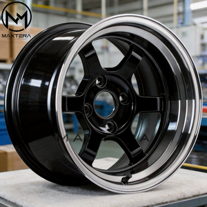 Maxtera ล้อรถโดยสารสไตล์ vPro <span class=keywords><strong>TE37</strong></span>ขึ้นรูปเองสำหรับ BMW Porsche VW Civic 370Z GT-R Supra Camaro Corvette ขอบล้ออัลลอย - Product Image 2