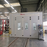 Cabine de peinture électrique personnalisée avec rideau d'eau et four de séchage pour meubles